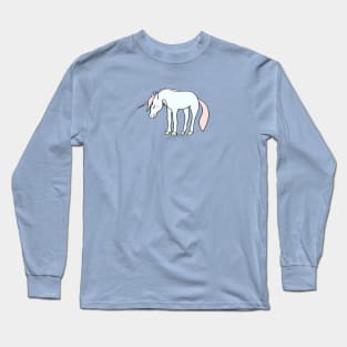 Pastel unicorn art Long Sleeve T-Shirt